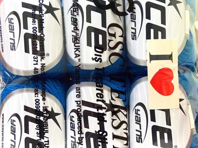 6x50gr. BABY MERINO Akrilik, Merino Yün Mavi Merinos, Kışlık, Bebe, Yün