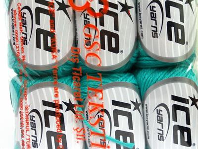 6x50gr. BABY MERINO DK Akrilik, Merino Yün Zümrüt Yeşil Merinos, Kışlık, Bebe, Yün