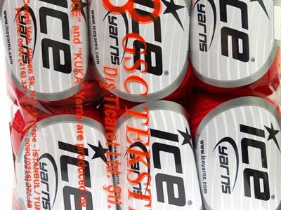 6x50gr. BABY MERINO DK Akrilik, Merino Yün Kırmızı Merinos, Kışlık, Bebe, Yün