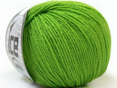 6x50gr. BABY MERINO Akrilik, Merino Yün Yeşil Merinos, Kışlık, Bebe, Yün