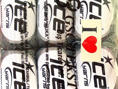 Lot of 6 Skeins Ice Yarns BABY MERINO (40% Merino Wool) Hand Knitting Yarn Grey