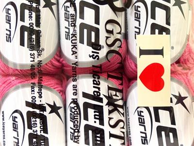 6x50gr. BABY MERINO Akrilik, Merino Yün Pembe Merinos, Kışlık, Bebe, Yün