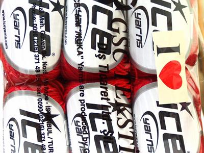 6x50gr. BABY MERINO Akrilik, Merino Yün Kırmızı Merinos, Kışlık, Bebe, Yün