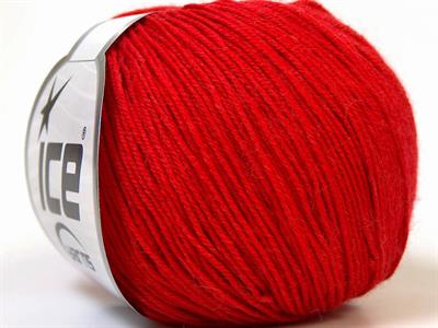 6x50gr. BABY MERINO Akrilik, Merino Yün Kırmızı Merinos, Kışlık, Bebe, Yün