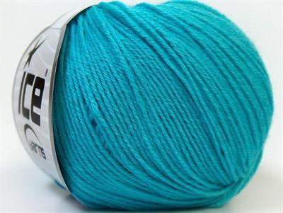 6x50gr. BABY MERINO Akrilik, Merino Yün Turkuaz Merinos, Kışlık, Bebe, Yün
