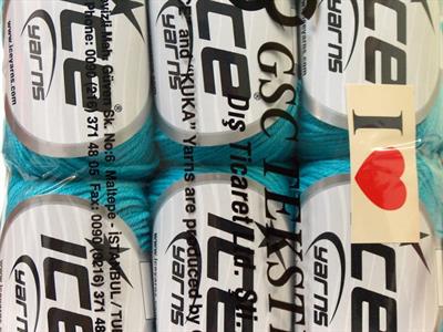 6x50gr. BABY MERINO Akrilik, Merino Yün Turkuaz Merinos, Kışlık, Bebe, Yün