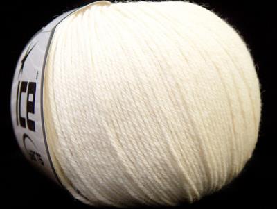 Lot of 6 Skeins Ice Yarns BABY MERINO (40% Merino Wool) Yarn White