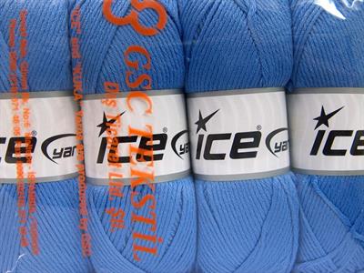 4x100gr. BABY SOFTY Akrilik, Naylon Mavi Kışlık, Bebe, Düz iplikler, Worsted