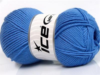 4x100gr. BABY SOFTY Akrilik, Naylon Mavi Kışlık, Bebe, Düz iplikler, Worsted