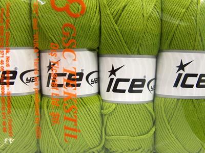 4x100gr. BABY SOFTY Akrilik, Naylon Yeşil Kışlık, Bebe, Düz iplikler, Worsted