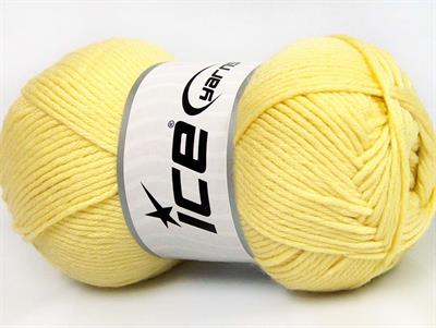 4x100gr. BABY SOFTY Akrilik, Naylon Açık Sarı Kışlık, Bebe, Düz iplikler, Worsted