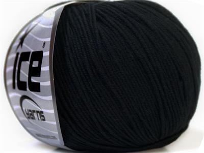 8x50gr. BABY SUMMER Akrilik, Pamuk Siyah Bebe, Yazlık İplikler, Pamuk