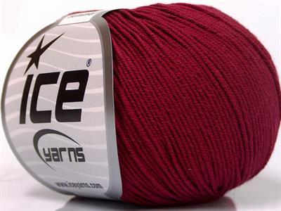 8x50gr. BABY SUMMER Akrilik, Pamuk Bordo Bebe, Yazlık İplikler, Pamuk