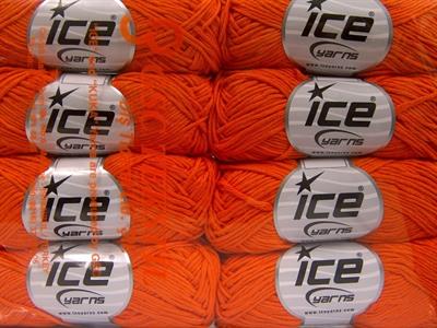 8x50gr. BABY SUMMER DK Pamuk, Akrilik Koyu Turuncu Bebe, Yazlık İplikler, Pamuk