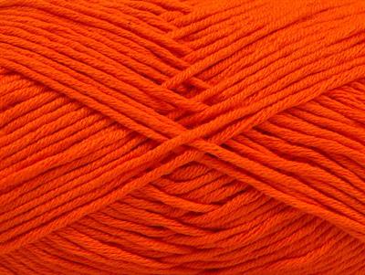 8x50gr. BABY SUMMER DK Pamuk, Akrilik Koyu Turuncu Bebe, Yazlık İplikler, Pamuk