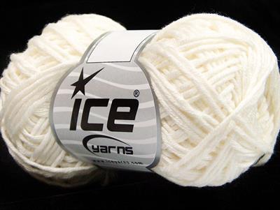 8x50gr. BABY SUMMER DK Pamuk, Akrilik Ekru Bebe, Yazlık İplikler, Pamuk