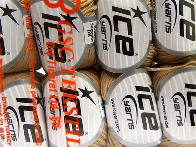 8x50gr. BABY SUMMER DK Pamuk, Akrilik Açık Kahve Bebe, Yazlık İplikler, Pamuk