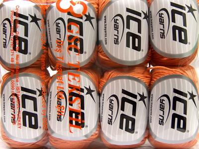 8x50gr. BABY SUMMER DK Pamuk, Akrilik Açık Turuncu Bebe, Yazlık İplikler, Pamuk