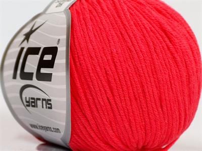 8x50gr. BABY SUMMER DK Pamuk, Akrilik Neon Pembe Bebe, Yazlık İplikler, Pamuk