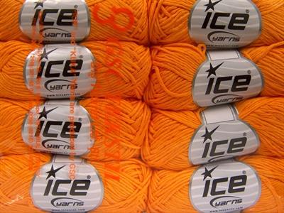 8x50gr. BABY SUMMER DK Pamuk, Akrilik Turuncu Bebe, Yazlık İplikler, Pamuk