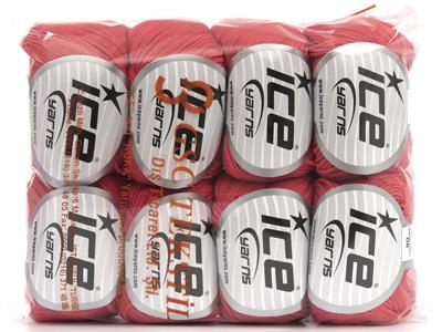 8x50gr. BABY SUMMER DK Pamuk, Akrilik Domates Kırmızı Bebe, Yazlık İplikler, Pamuk