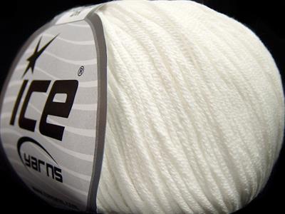 8x50gr. BABY SUMMER DK Pamuk, Akrilik Beyaz Bebe, Yazlık İplikler, Pamuk