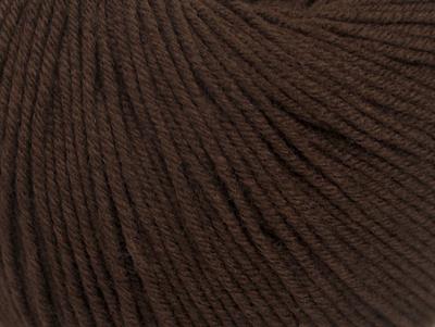 8x50gr. BABY SUMMER Akrilik, Pamuk Koyu Kahverengi Bebe, Yazlık İplikler, Pamuk