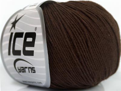 8x50gr. BABY SUMMER Akrilik, Pamuk Koyu Kahverengi Bebe, Yazlık İplikler, Pamuk