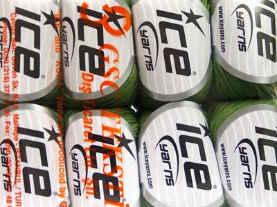 8x50gr. BABY SUMMER Akrilik, Pamuk Orman Yeşili Bebe, Yazlık İplikler, Pamuk