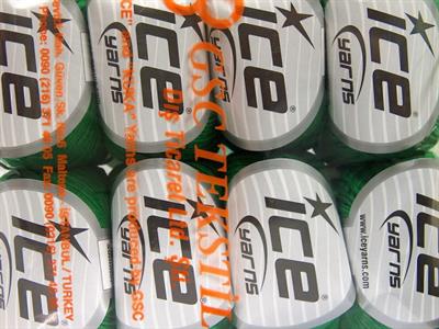 8x50gr. BABY SUMMER Akrilik, Pamuk Yeşil Bebe, Yazlık İplikler, Pamuk