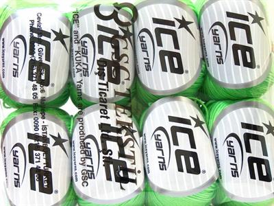 8x50gr. BABY SUMMER Akrilik, Pamuk Açık Yeşil Bebe, Yazlık İplikler, Pamuk