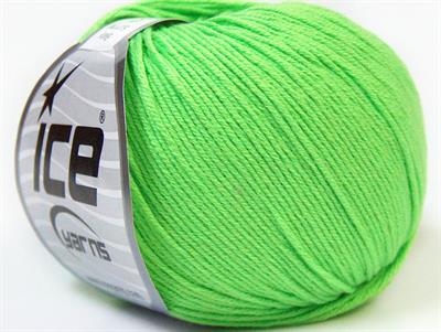 8x50gr. BABY SUMMER Akrilik, Pamuk Açık Yeşil Bebe, Yazlık İplikler, Pamuk