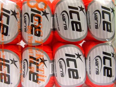 8x50gr. BABY SUMMER Akrilik, Pamuk Neon Turuncu Bebe, Yazlık İplikler, Pamuk