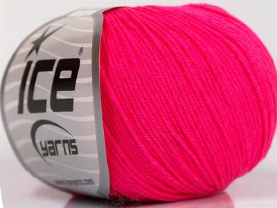 8x50gr. BABY SUMMER Akrilik, Pamuk Neon Pembe Bebe, Yazlık İplikler, Pamuk