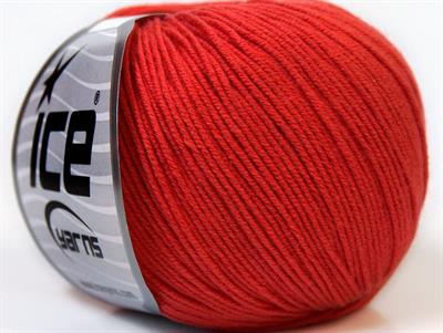 8x50gr. BABY SUMMER Akrilik, Pamuk Domates Kırmızı Bebe, Yazlık İplikler, Pamuk