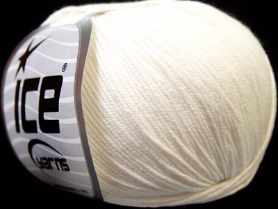 8x50gr. BABY SUMMER Akrilik, Pamuk Ekru Bebe, Yazlık İplikler, Pamuk