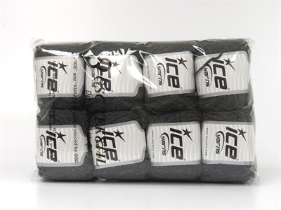 8x50gr. BAMBINO MERINO Akrilik, Merino Yün Koyu Gri Merinos, Kışlık, Bebe, Yün, Akrilik