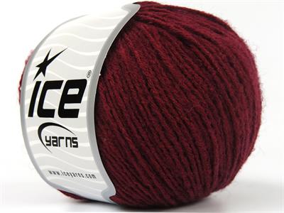 8x50gr. BAMBINO MERINO Akrilik, Merino Yün Koyu kırmızı Merinos, Kışlık, Bebe, Yün, Akrilik