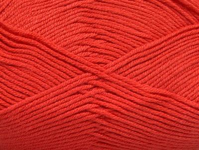 4x100gr. BAMBOO BABY Bambu Koyu Somon Bebe, Yazlık İplikler, Bambu, Düz iplikler