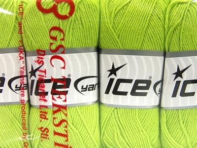 4x100gr. BAMBOO BABY Bambu Yeşil Bebe, Yazlık İplikler, Bambu, Düz iplikler