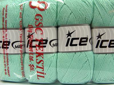 4x100gr. BAMBOO BABY Bambu Nane Yeşil Bebe, Yazlık İplikler, Bambu, Düz iplikler