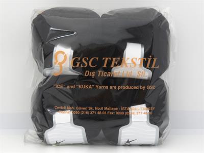 4x100gr. BAMBOO MERINO Ekstra İnce Merino Yünü, Bambu Siyah Lüks, Merinos, Yazlık İplikler, Bambu, Makina Yıkama