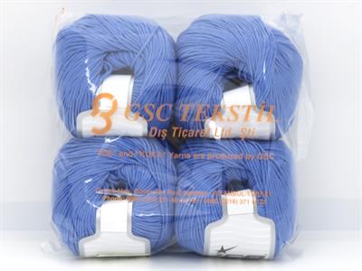 4x100gr. BAMBOO MERINO Mavi Ekstra İnce Merino Yünü, Bambu Lüks, Merinos, Yazlık İplikler, Bambu, Makina Yıkama