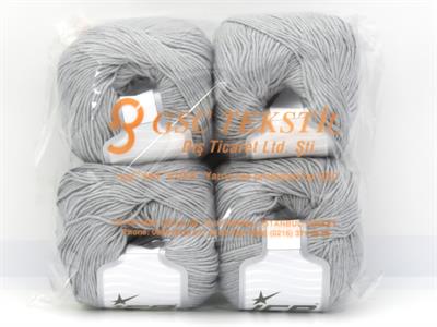 4x100gr. BAMBOO MERINO Açık Gri Ekstra İnce Merino Yünü, Bambu Lüks, Merinos, Yazlık İplikler, Bambu, Makina Yıkama