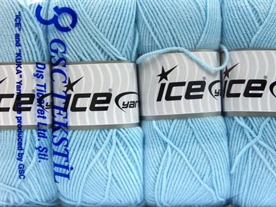 4x100gr. BAMBOO SOFT FINE Akrilik, Bambu Bebe Mavisi Yazlık İplikler, Bambu