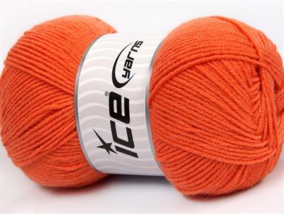 4x100gr. BAMBOO SOFT FINE Akrilik, Bambu Koyu Turuncu Yazlık İplikler, Bambu