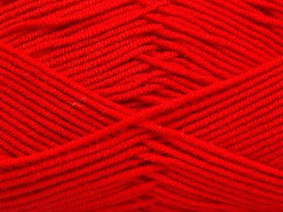 4x100gr. BAMBOO SOFT FINE Akrilik, Bambu Kırmızı Yazlık İplikler, Bambu
