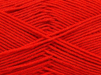 4x100gr. BAMBOO SOFT FINE Akrilik, Bambu Domates Kırmızı Yazlık İplikler, Bambu