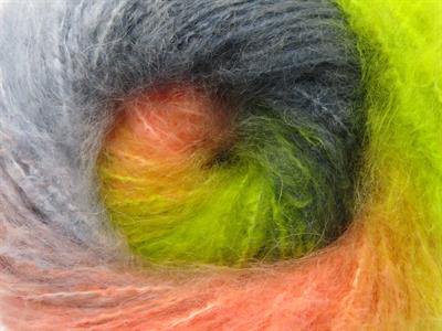 2x150gr. BELLA MOHAIR Tiftik, Akrilik Mavi, Gri, Açık Yeşil, Somon Kışlık, Yün, Tiftik, Batik Desenli, Worsted