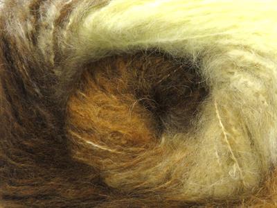 2x150gr. BELLA MOHAIR Tiftik, Akrilik Kahverengi Tonları, Krem Tonları Kışlık, Yün, Tiftik, Batik Desenli, Worsted